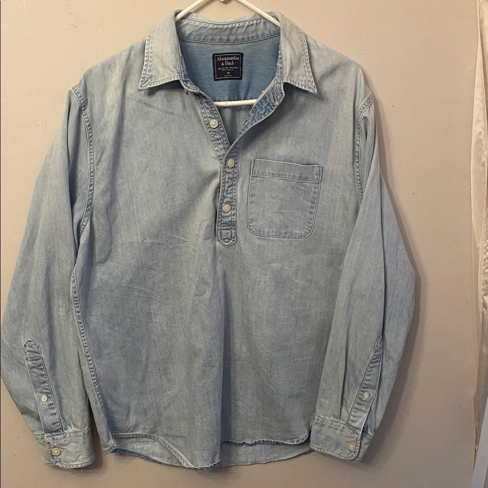 Abercrombie & Fitch Sky Blue Denim Shirt